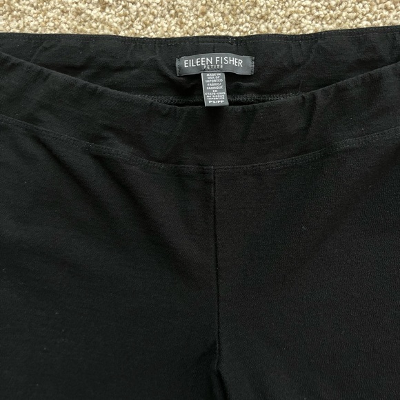 Eileen Fischer Washable Stretch Crepe Pant - Black, Size Petite S - Picture 6 of 9